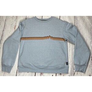 Patagonia Women’s Small Ridge Rise Stripe Uprisal Crew Sweatshirt Light Blue